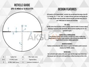 Element Optics Helix 4-16x44 FFP Tüfek Dürbünü (APR-1C)
