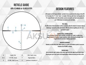 Element Optics Helix 4-16x44 FFP Tüfek Dürbünü (APR-1C)