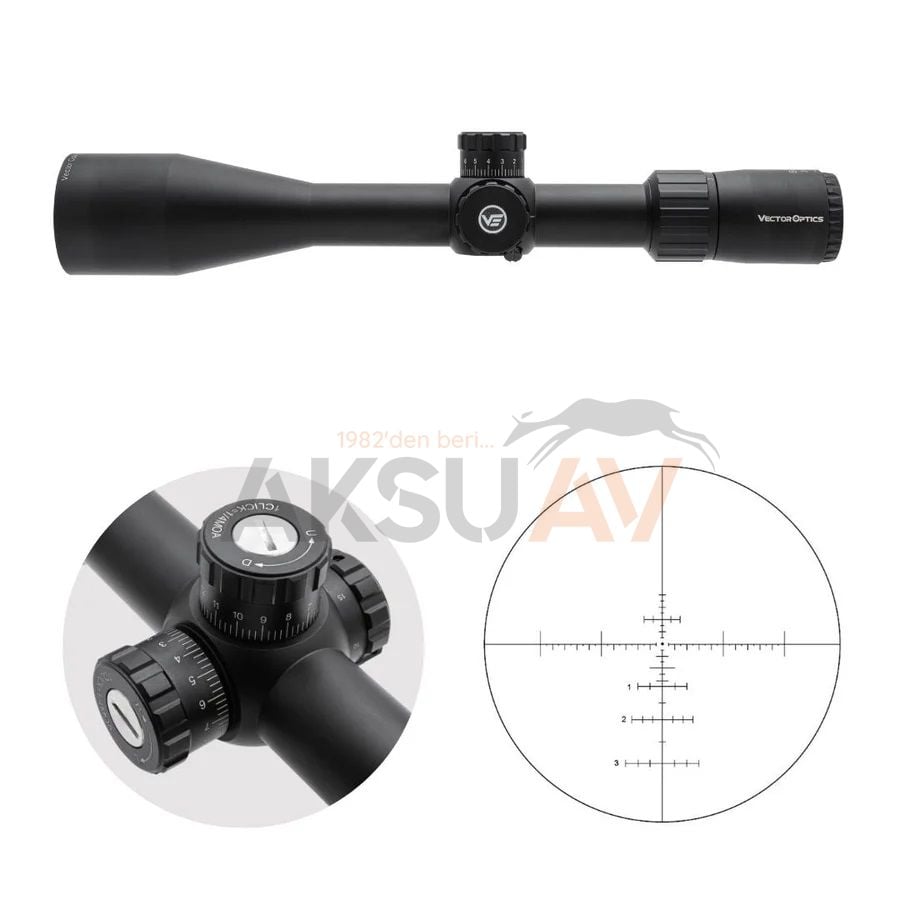Vector Optics Everest Gen2 3-18x50 SFP Tüfek Dürbünü