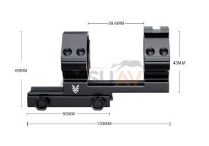 Swampdeer AG34 Tek Parça Dürbün Ayağı (34-22 mm Z Tipi)