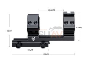 Swampdeer AG34 Tek Parça Dürbün Ayağı (34-22 mm Z Tipi)