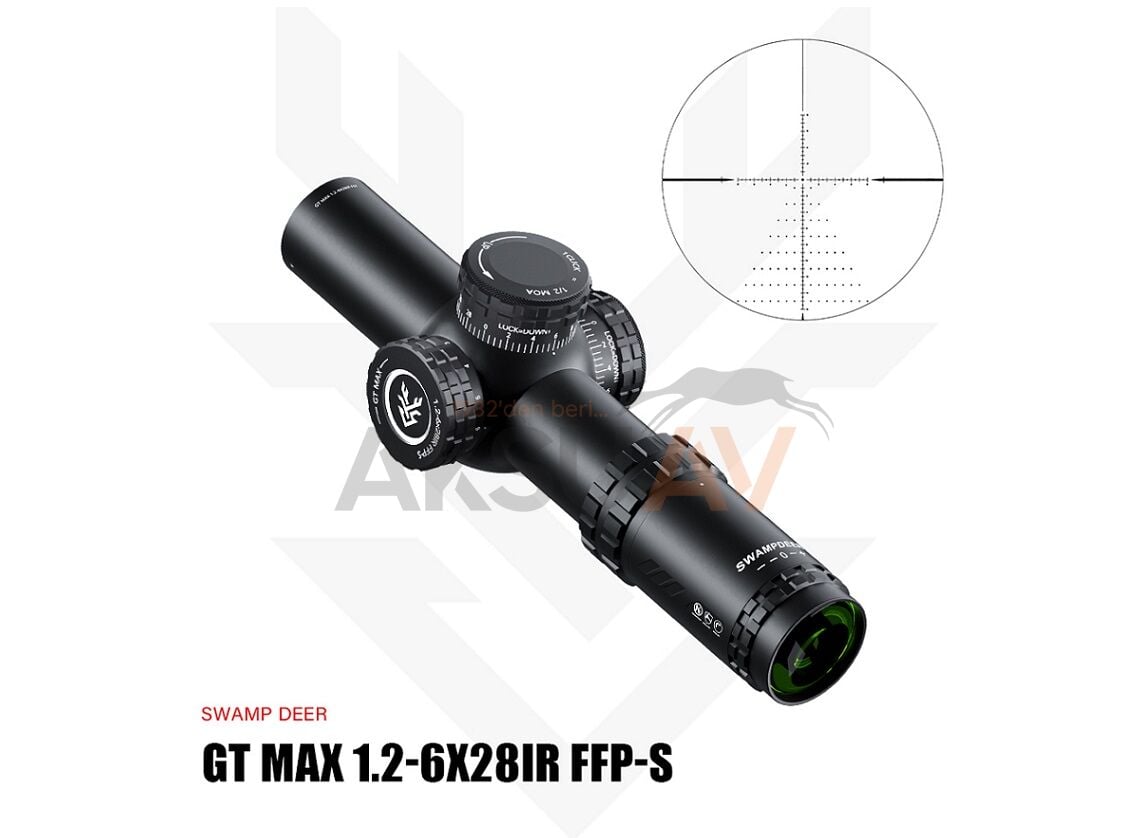 Swampdeer GT Max 1.2-6x28IR FFP-S Tüfek Dürbünü