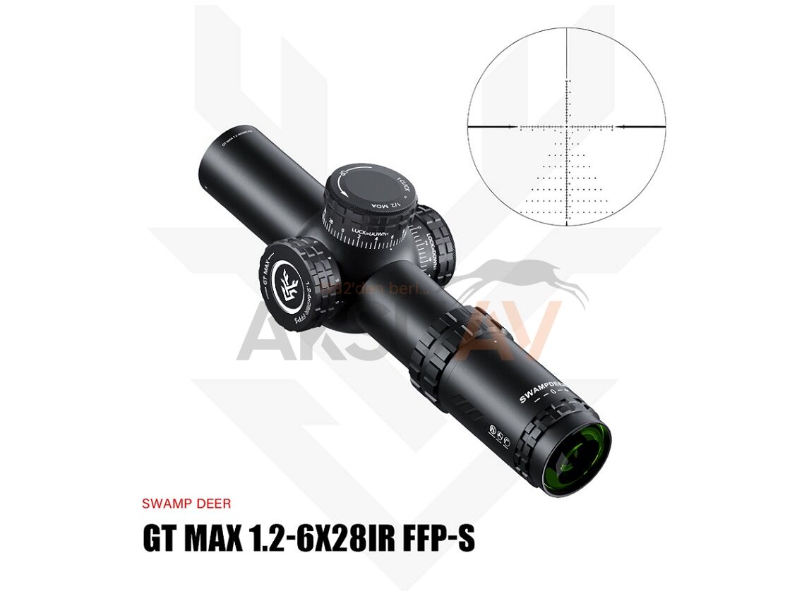 Swampdeer GT Max 1.2-6x28IR FFP-S Tüfek Dürbünü