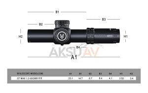 Swampdeer GT Max 1.2-6x28IR FFP-S Tüfek Dürbünü