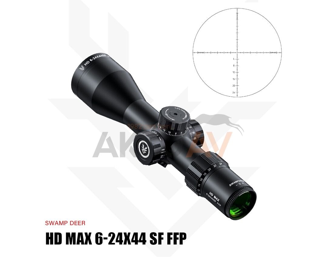 Swampdeer HD Max 6-24x44 SF FFP Compact Tüfek Dürbünü