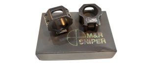 Yivli Dürbün Ayağı, Çift Parça 34 mm (M&R Sniper)