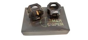 Yivli Dürbün Ayağı, Çift Parça 34 mm (M&R Sniper)