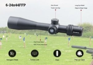 Vector Optics Veyron 6-24x44 FFP Tüfek Dürbünü