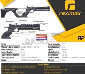 Reximex RP Renkli PCP Havalı Tüfek - Tabanca