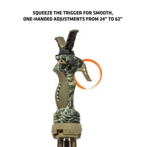 Primos Tripod Combo, Gen3 Trigger Stick Kamuflaj ve 2-Point Gun Rest Seti (24-62 Inç - Büyük Boy)