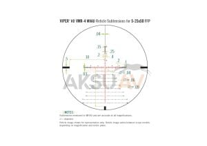 Vortex Viper HD 5-25x50 FFP VMR-4 Tüfek Dürbünü (MRAD)