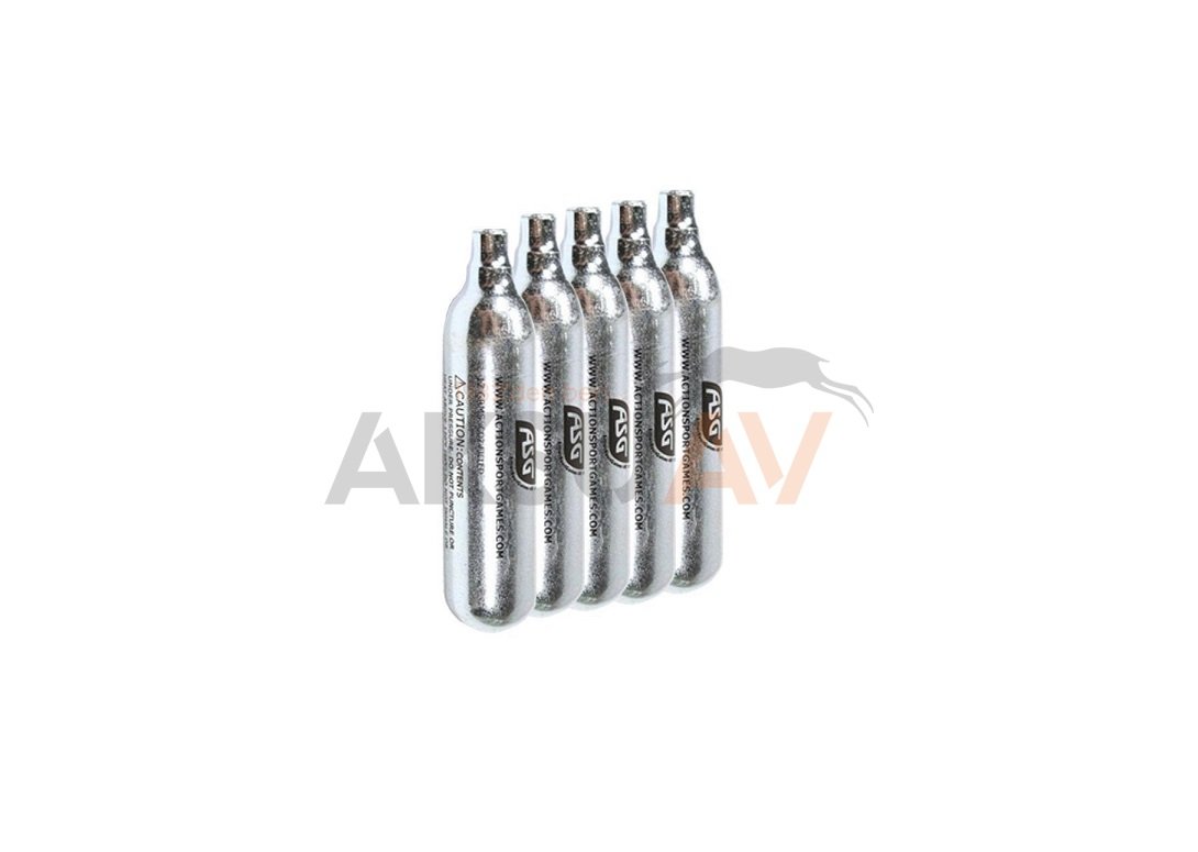 ASG 12 Gram Co2 Havalı Tabanca Tüpü, 5 Adet
