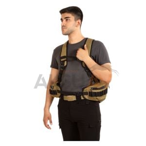 Hunthink Vestpack Çantalı Avcı Yeleği, Camel Renk