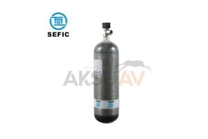 SEFIC 6.8 Litre 300 Bar Karbonfiber Scuba Tüp (2023 Kasım Üretim)