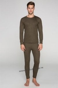 Thermoform Şardonlu Termal Takım İçlik Haki