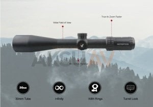 Victoptics S4 6-24x50 SFP Tüfek Dürbünü