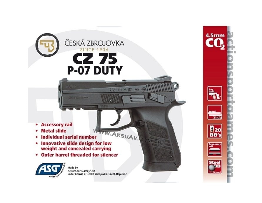 ASG CZ75 P-07 Duty Havalı Tabanca