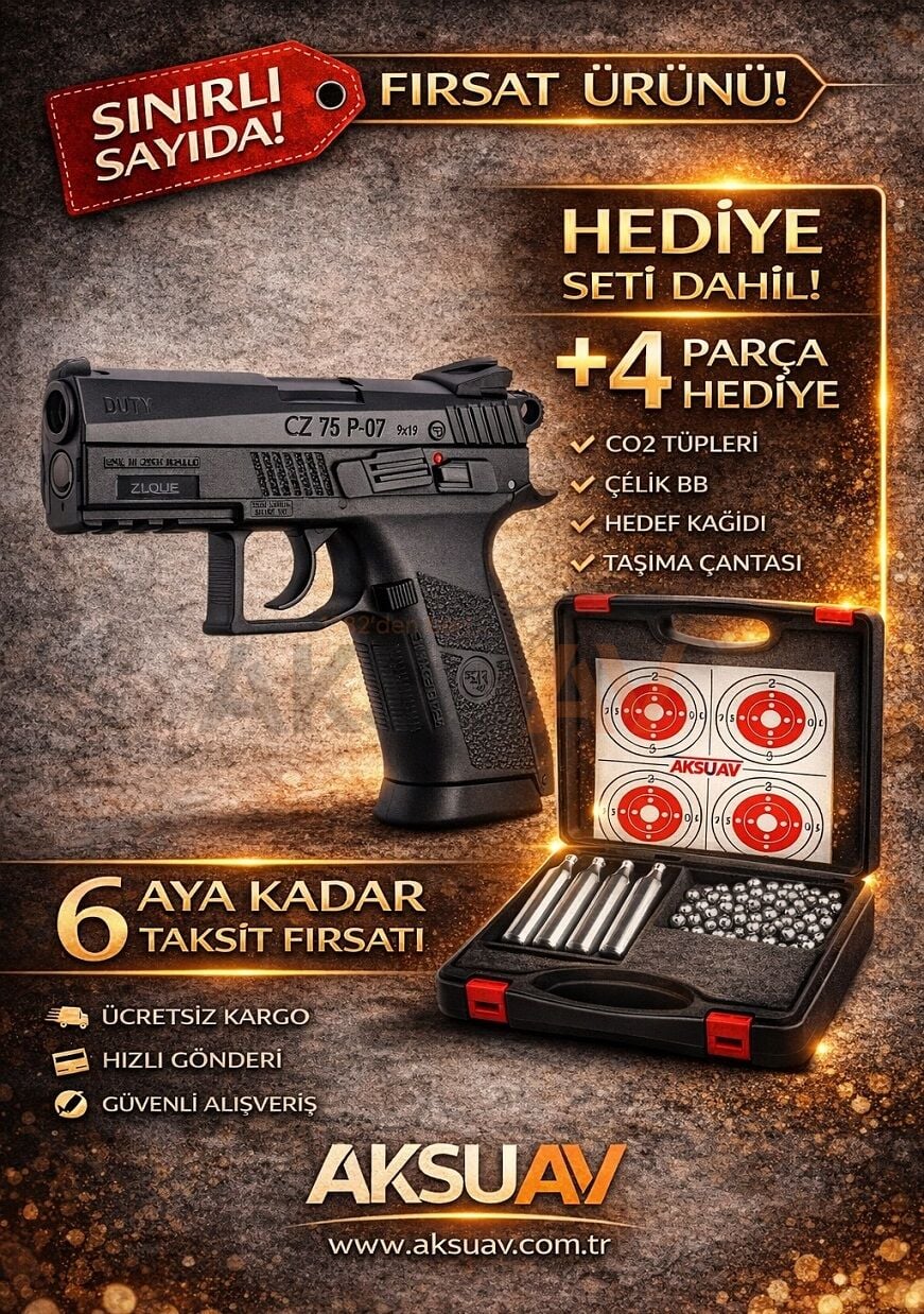 ASG CZ75 P-07 Duty Siyah Havalı Tabanca