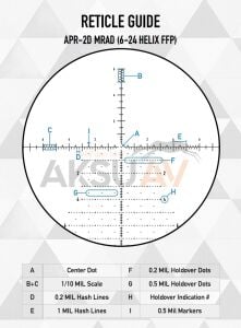 Element Optics Helix 6-24x50 FFP APR-1D Tüfek Dürbünü