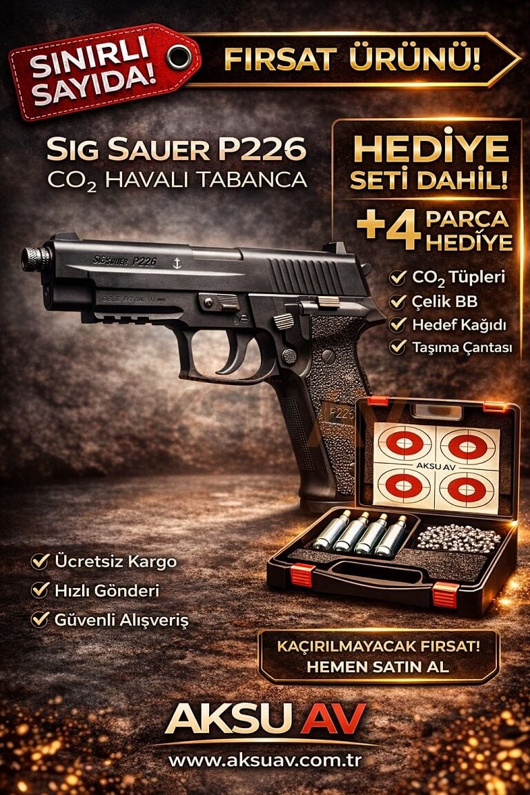 Sig Sauer P226 Siyah Blowbackli Havalı Tabanca (MK-25 Versiyon)