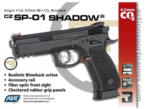 ASG CZ SP-01 Shadow 4.5 mm Blowbackli Havalı Tabanca