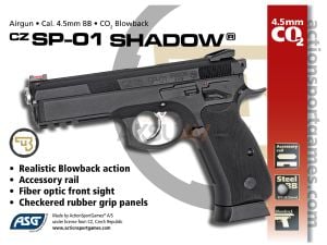 ASG CZ SP-01 Shadow 4.5 mm Blowbackli Havalı Tabanca