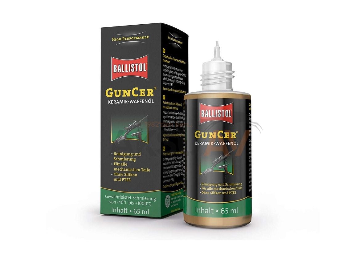 Ballistol GunCer Seramik Katkılı Silah Bakım Yağı, 65 ml.
