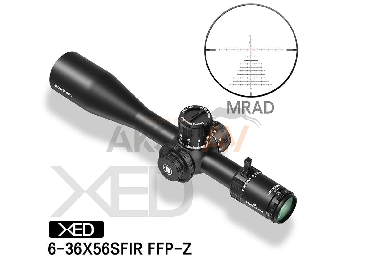 DiscoveryOpt XED 6-36x56 SFIR FFP Zero Stop MRAD Tüfek Dürbünü