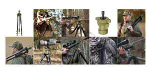 Primos Edge Carbon Fiber Tripod Shooting Stick (MagnaSwitch Montaj)