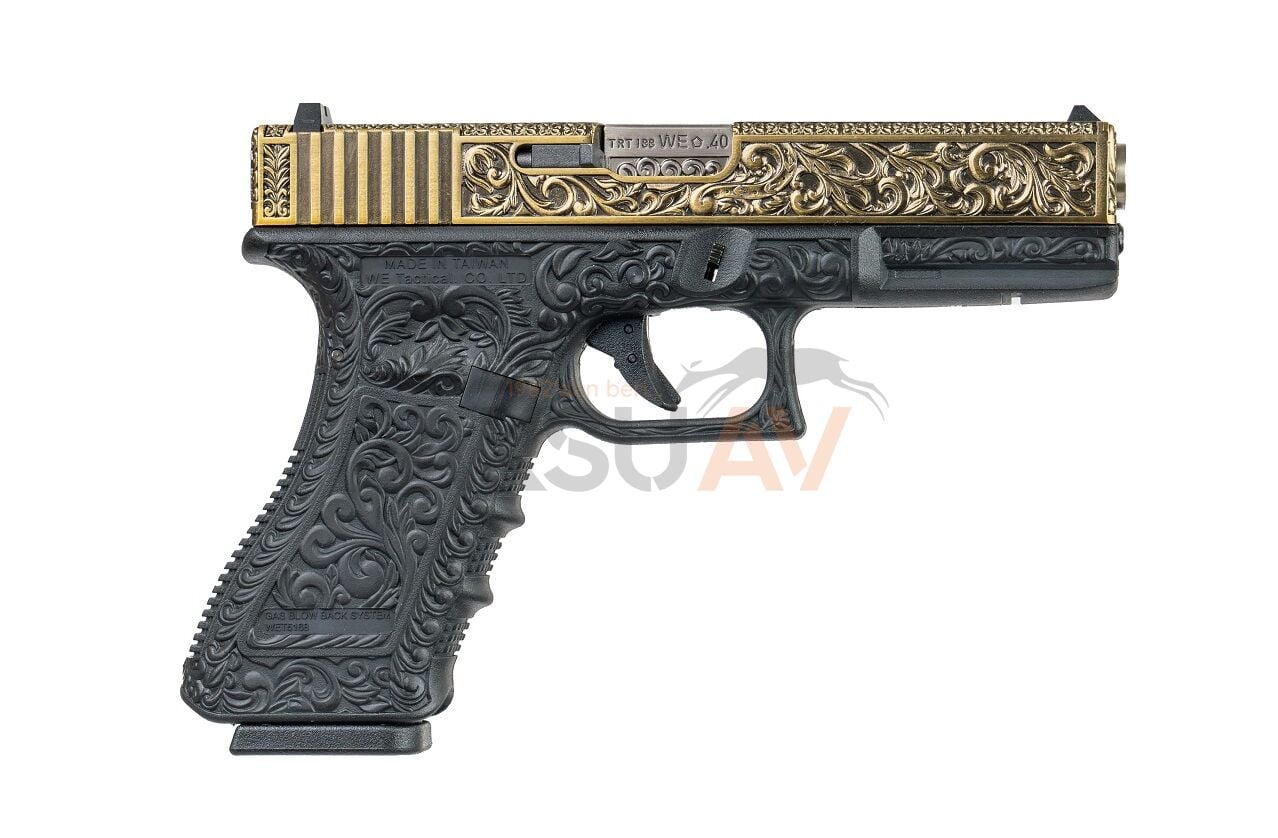 We Glock 17 Ivory Gravürlü Airsoft Tabanca