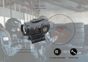 Vector Optics Paragon 3x18 Micro Prism Scope Reddot