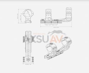 Vector Optics X-Accu 34 mm 20 Moa Ayarlanabilir Tek Parça Dürbün Ayağı