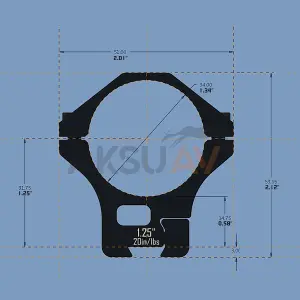 DiscoveryOpt Çok Yönlü 11 mm Dürbün Montaj Ayağı (25,4 - 30 - 34 mm)