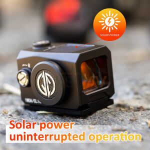 Nutrek Optics Rovac 1x20x16 Mini Solar Power Red Dot Sight (3 Moa)