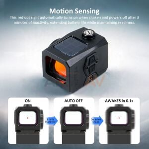 Nutrek Optics Rovac 1x20x16 Mini Solar Power Red Dot Sight