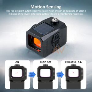 Nutrek Optics Rovac 1x20x16 Mini Solar Power Red Dot Sight (3 Moa)