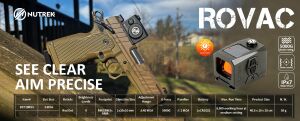 Nutrek Optics Rovac 1x20x16 Mini Solar Power Red Dot Sight