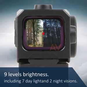 Nutrek Optics Rovac 1x20x16 Mini Solar Power Red Dot Sight (3 Moa)