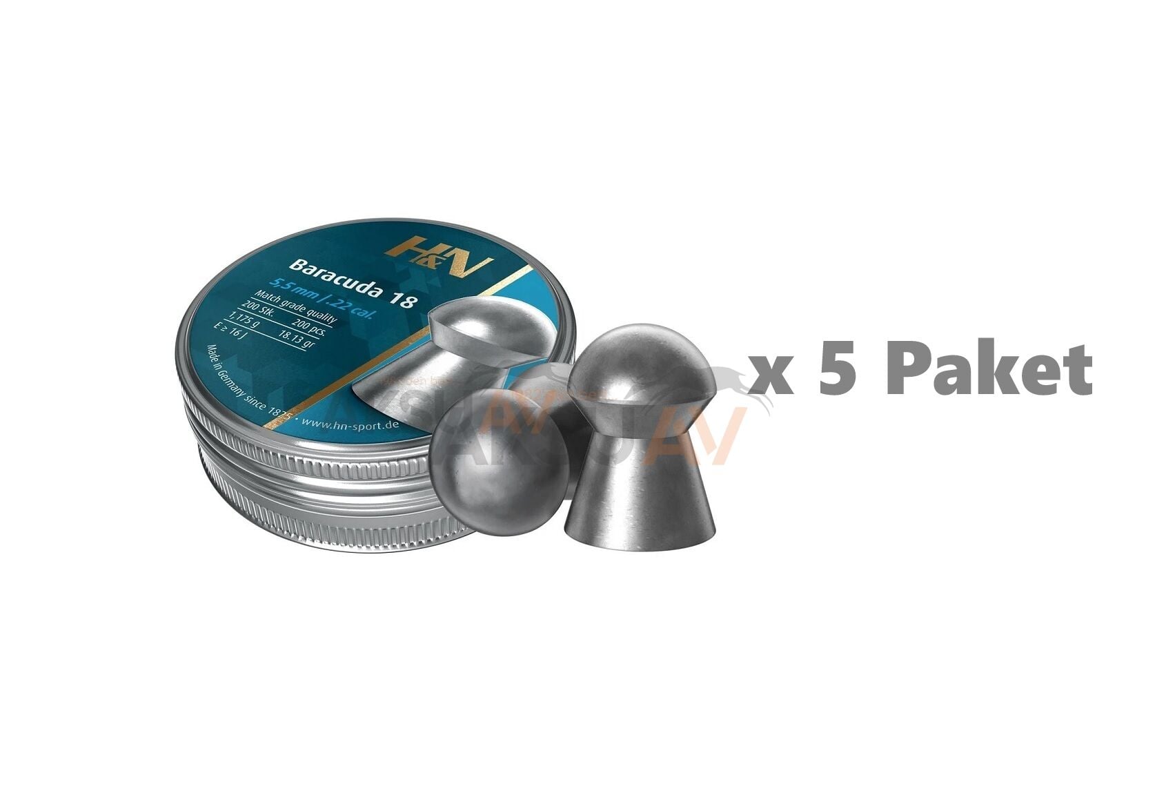 HN Baracuda 18.13 Grain 5.52 mm Havalı Saçma (5 Paket)