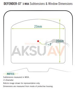 Vortex Optics Defender-CCW 3 Moa Micro Red Dot (Tan Renk)
