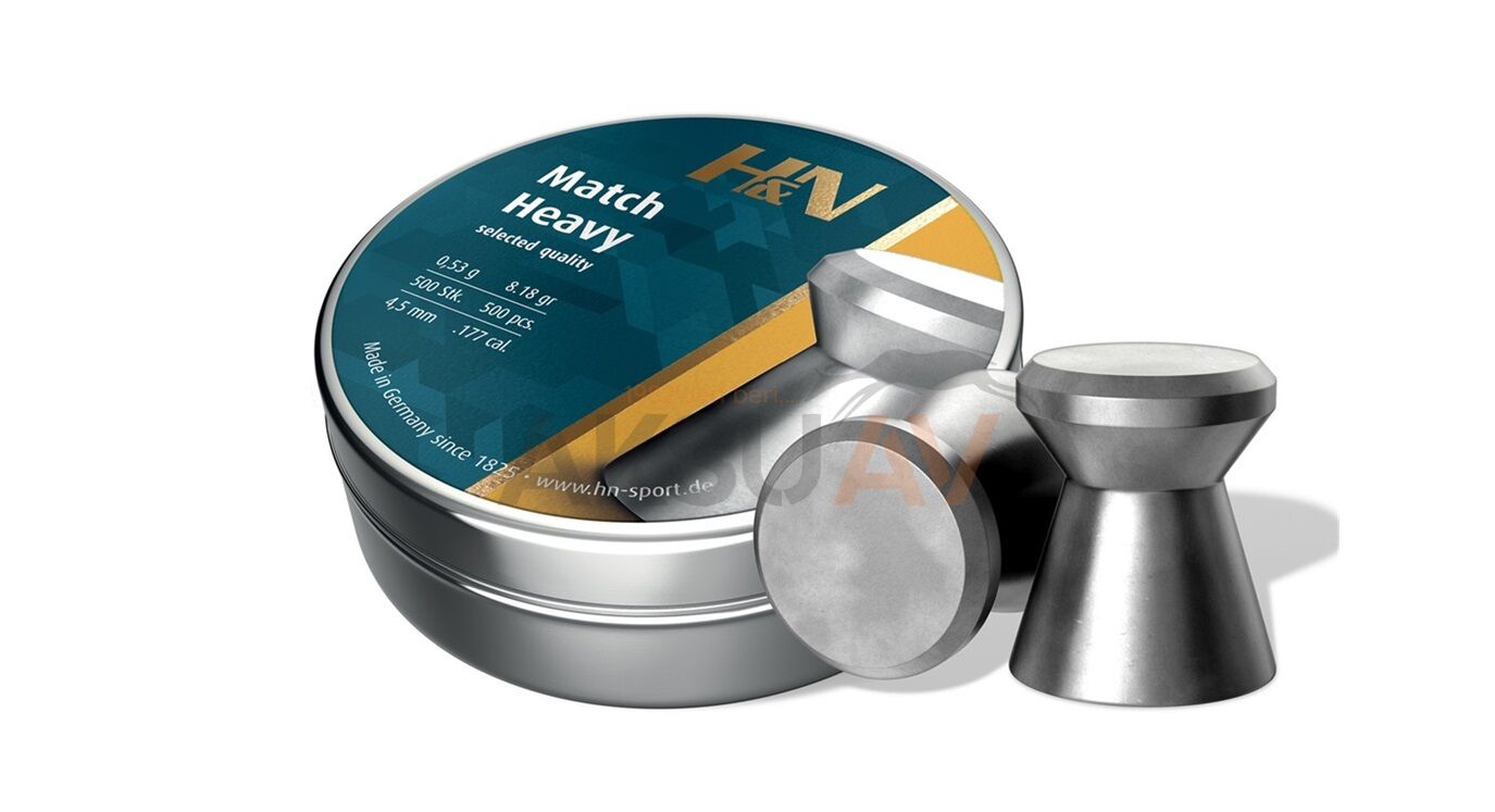 HN Match Heavy 4.5 mm Havalı Saçma (8,18 Grain - 500 Adet)