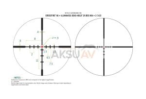 Vortex Crossfire® HD 6-18x50 Illuminated Dead-Hold® Tüfek Dürbünü