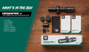 Vortex Crossfire HD 1-4x24 Illuminated Dead-Hold® 2A BDC Tüfek Dürbünü (Moa)