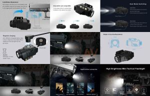 Skywoods PL480 Taktikal Tabanca - Tüfek Feneri (480 Lümen)