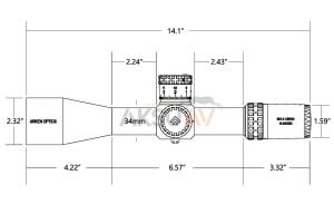 Arken Optics SH-4J 6-24x50 FFP VPR (MRAD) Tüfek Dürbünü