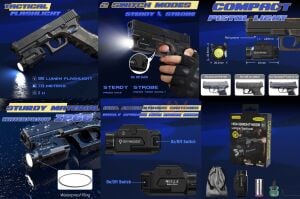 Skywoods PL500 Taktikal Tabanca - Tüfek Feneri (500 Lümen)