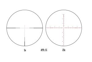 Element Optics Titan 5-25x56 FFP MRAD Tüfek Dürbünü, APR-1C
