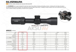 Nutrek Silvermark 1.7-10x40 IR SFP Tüfek Dürbünü