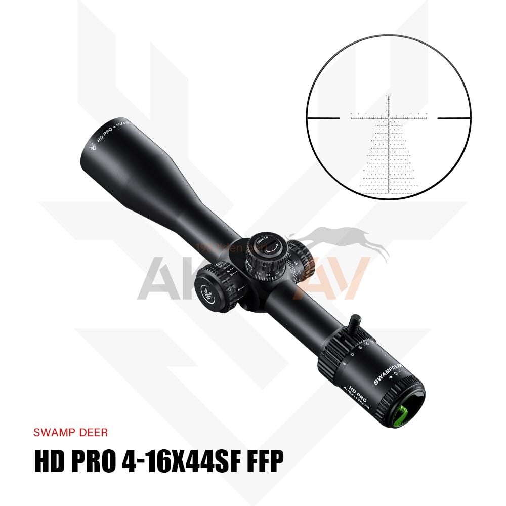 Swampdeer HD Pro 4-16x44 SF FFP Tüfek Dürbünü