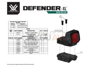 Vortex Optics Defender-XL Micro Reddot (5 Moa)